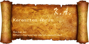 Keresztes Ábris névjegykártya